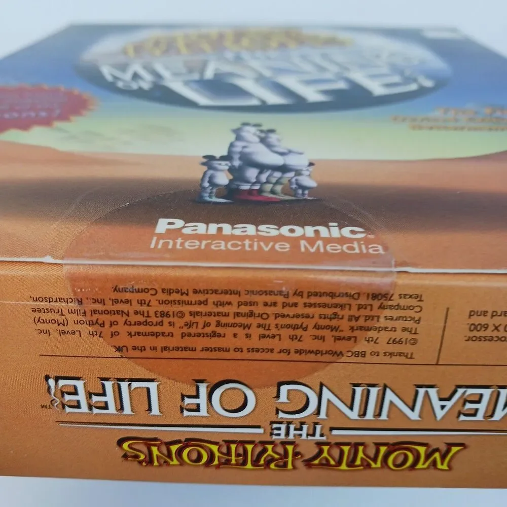 Monty Python's The Meaning Of Life Windows Big Box PC Game Sealed NOS Vintage